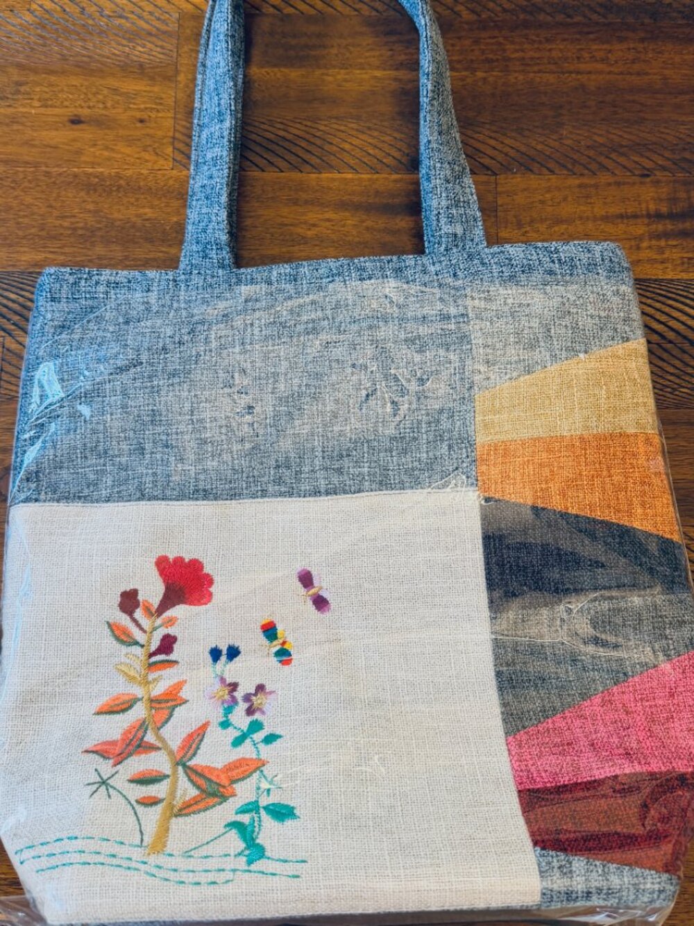 Stunning, cute & fun traditional Korean bag, w/ vibrant Jogakbo and zipper <3